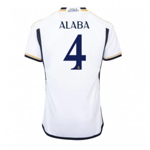 Real Madrid David Alaba #4 Replika Hjemmebanetrøje 2023-24 Kortærmet
